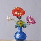 Simple modern Hand painted oil painting on canvas"Flowers"30x40CM(12"x16")Unframed-36
