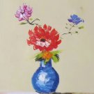 Simple modern Hand painted oil painting on canvas"Flowers"30x40CM(12"x16")Unframed-41