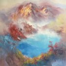 Simple modern Hand painted oil painting on canvas"dusk"50x60CM(19.7"x23.6")Unframed-33