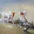 Simple modern Hand painted oil painting on canvas"Sheep"60x90CM(24"x36")Unframed-13