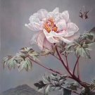 Hand painted oil painting on canvas"Peony"50x100CM(20"x40")Unframed-08