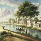 European style Hand painted oil painting on canvas"Venice"60x120CM(24"x48")Unframed-31