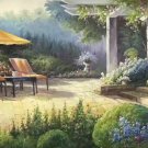 American style Hand painted oil painting on canvas"Private garden"60x120CM(23.6"x47.2")Unframed-33 American style Hand painted oil painting on canvas"Private garden"60x120CM(23.6"x47.2")Unframed-33