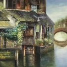 Hand painted oil painting on canvas"Image of the countryside"60x120CM(23.6"x47.2")Unframed-119 Hand painted oil painting on canvas"Image of the countryside"60x120CM(23.6"x47.2")Unframed-119