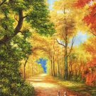 Hand painted oil painting on canvas"Creek"80x160CM(33"x63")Unframed-300