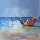 Hand painted oil painting on canvas"Fishing boat"60x90CM(23.6"x35.4")Unframed-45 Hand painted oil painting on canvas"Fishing boat"60x90CM(23.6"x35.4")Unframed-45