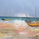 Hand painted oil painting on canvas"Fishing boat"60x90CM(23.6"x35.4")Unframed-47