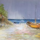 Hand painted oil painting on canvas"Fishing boat"60x90CM(23.6"x35.4")Unframed-48 Hand painted oil painting on canvas"Fishing boat"60x90CM(23.6"x35.4")Unframed-48