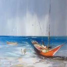 Hand painted oil painting on canvas"Fishing boat"60x90CM(23.6"x35.4")Unframed-49 Hand painted oil painting on canvas"Fishing boat"60x90CM(23.6"x35.4")Unframed-49