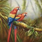 Hand painted oil painting on canvas"Colorful parrot"60x90CM(24"x36")Unframed-10 Hand painted oil painting on canvas"Colorful parrot"60x90CM(24"x36")Unframed-10
