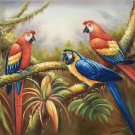 Hand painted oil painting on canvas"Colorful parrot"60x90CM(24"x36")Unframed-11 Hand painted oil painting on canvas"Colorful parrot"60x90CM(24"x36")Unframed-11