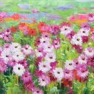 Hand painted oil painting on canvas"tiny Pink blossoms"50x150CM(24"x60")Unframed-07 Hand painted oil painting on canvas"tiny Pink blossoms"50x150CM(24"x60")Unframed-07