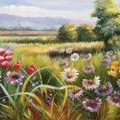 Hand painted oil painting on canvas"tiny Pink blossoms"60x120CM(23.6"x47.2")Unframed-13 Hand painted oil painting on canvas"tiny Pink blossoms"60x120CM(23.6"x47.2")Unframed-13