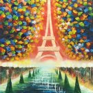 Hand painted oil painting on canvas"Colorful"50x60CM(19.7"x23.6")Unframed-37
