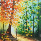 Hand painted oil painting on canvas"Colorful"50x60CM(19.7"x23.6")Unframed-39