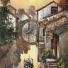 Hand painted oil painting on canvas"Image of the countryside"80x120CM(33"x48")Unframed-123