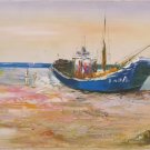 Hand painted oil painting on canvas"Fishing boat"60x120CM(24"x48")Unframed-52 Hand painted oil painting on canvas"Fishing boat"60x120CM(24"x48")Unframed-52