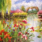 American style Hand painted oil painting on canvas"Private garden"60x120CM(23.6"x47.2")Unframed-37 American style Hand painted oil painting on canvas"Private garden"60x120CM(23.6"x47.2")Unframed-37