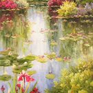 American style Hand painted oil painting on canvas"Private garden"60x120CM(23.6"x47.2")Unframed-40 American style Hand painted oil painting on canvas"Private garden"60x120CM(23.6"x47.2")Unframed-40