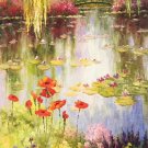American style Hand painted oil painting on canvas"Private garden"60x120CM(23.6"x47.2")Unframed-41 American style Hand painted oil painting on canvas"Private garden"60x120CM(23.6"x47.2")Unframed-41