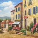 Hand painted oil painting on canvas"Sea view Villa"60x120CM(23.6"x47.2")Unframed-79