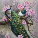 Hand painted oil painting on canvas"Gorgeous peacock"80x130CM(33"x50")Unframed-56