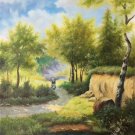 Hand painted oil painting on canvas"Creek"50x60CM(19.7"x23.6")Unframed-332