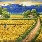 Hand painted oil painting on canvas"Image of the countryside"60x120CM(23.6"x47.2")Unframed-139 Hand painted oil painting on canvas"Image of the countryside"60x120CM(23.6"x47.2")Unframed-139