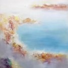 Hand painted oil painting on canvas"abstract landscape"50x60CM(19.7"x23.6")Unframed-61