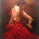 Simple modern Hand painted oil painting on canvas"Dancer"50x60CM(19.7"x23.6")Unframed-38