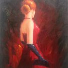 Simple modern Hand painted oil painting on canvas"Dancer"50x60CM(19.7"x23.6")Unframed-39