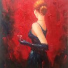 Simple modern Hand painted oil painting on canvas"Dancer"50x60CM(19.7"x23.6")Unframed-40
