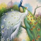 Simple modern Hand painted oil painting on canvas"Gorgeous peacock"60x90CM(23.6"x35.4")Unframed-62