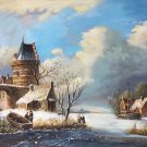 Hand painted oil painting on canvas"Image of the countryside"50x60CM(19.7"x23.6")Unframed-145 Hand painted oil painting on canvas"Image of the countryside"50x60CM(19.7"x23.6")Unframed-145