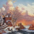 Hand painted oil painting on canvas"Image of the countryside"50x60CM(19.7"x23.6")Unframed-148 Hand painted oil painting on canvas"Image of the countryside"50x60CM(19.7"x23.6")Unframed-148