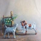 Simple modern Hand painted oil painting on canvas"Sheep"80x120CM(33"x48")Unframed-14