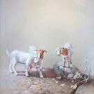 Simple modern Hand painted oil painting on canvas"Sheep"80x120CM(33"x48")Unframed-15