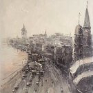 Hand painted oil painting on canvas"urban"60x90CM(23.6"x35.4")Unframed-64