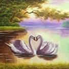 Simple modern Hand painted oil painting on canvas"swan"60x90CM(23.6"x35.4")Unframed-19 Simple modern Hand painted oil painting on canvas"swan"60x90CM(23.6"x35.4")Unframed-19