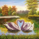 Simple modern Hand painted oil painting on canvas"swan"60x90CM(23.6"x35.4")Unframed-21 Simple modern Hand painted oil painting on canvas"swan"60x90CM(23.6"x35.4")Unframed-21