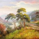 Hand painted oil painting on canvas"Creek"50x60CM(19.7"x23.6")Unframed-369
