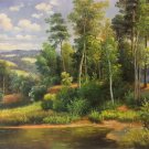 Hand painted oil painting on canvas"Creek"50x60CM(19.7"x23.6")Unframed-370