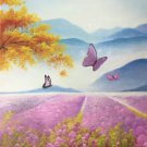 Hand painted oil painting on canvas"Creek"50x60CM(19.7"x23.6")Unframed-374