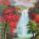 Hand painted oil painting on canvas"Creek"80x160CM(33"x63")Unframed-380