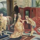 palace Hand painted oil painting on canvas"Royal member"60x90CM(23.6"x35.4")Unframed-25
