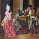 palace Hand painted oil painting on canvas"Royal member"60x90CM(23.6"x35.4")Unframed-27