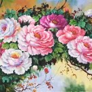 Hand painted oil painting on canvas"Peony"70x180CM(30"x72")Unframed-13