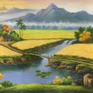 Hand painted oil painting on canvas"Image of the countryside"60x120CM(23.6"x47.2")Unframed-157 Hand painted oil painting on canvas"Image of the countryside"60x120CM(23.6"x47.2")Unframed-157