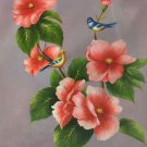 Simple modern Hand painted oil painting on canvas"Cute bird"50x60CM(19.7"x23.6")Unframed-43