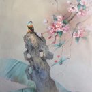 Hand painted oil painting on canvas"Cute bird"60x120CM(24"x48")Unframed-51 Hand painted oil painting on canvas"Cute bird"60x120CM(24"x48")Unframed-51